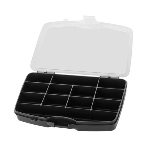 2 Cajas De Almacenamiento De Plastico Con 12 Compartimentos Separados Organizador Y Clasificador Contenedor De Tornil B0cd7z3lf5