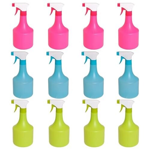 Botella De Plastico Con Pulverizador 800ml Pack 12 Unidades En Colores Surtidos Tamano 10x10x225 Cm Pulverizador B0d4b5fclb