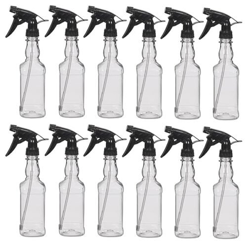 Botellas Para Pulverizar De 350ml Transparente Packs A Elegir De 6 Y 12 Unidades Pistola Negra Pulverizadora Para Vap B0cmxvbmw8