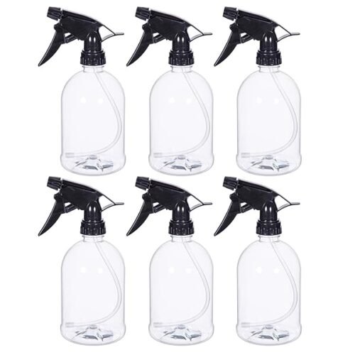 Botellas Para Pulverizar De 500ml Transparente Packs A Elegir De 6 Y 12 Unidades Pistola Negra Pulverizadora Para Vap B0ckt3m8lt