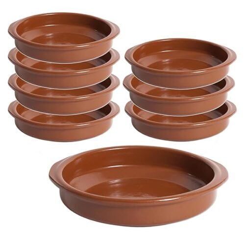 Cazuela De Barro Con Asas Rustica Apta Para Cocina De Gas Vitroceramica Horno Microondas Lavavajillas Set Cazue B0dk7wj11w