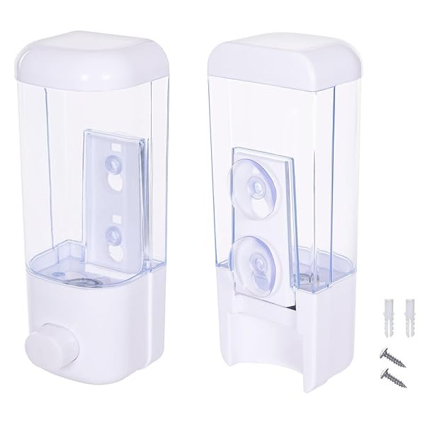 Dispensador De Jabon Liquido Jabonera De Pared A Elegir En Dos Tamanos 380ml Y 760ml Incluye Tornillos Y Tacos De B0cx2tdndc