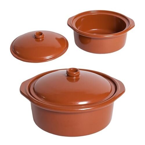 Pack 1 O 2 Cocotte De Barro Cazuela Cocote Barro Para Guisar Cocina Tradicional Horno Gas Vitroceramica Cacerola B0dcp4hwty