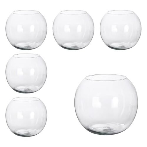 Pack 6 Florero Bola De Cristal Varios Tamanos A Elegir Pecera Pequena Centro De Mesa Para Restaurantes Bares Even B0dbmvwblc