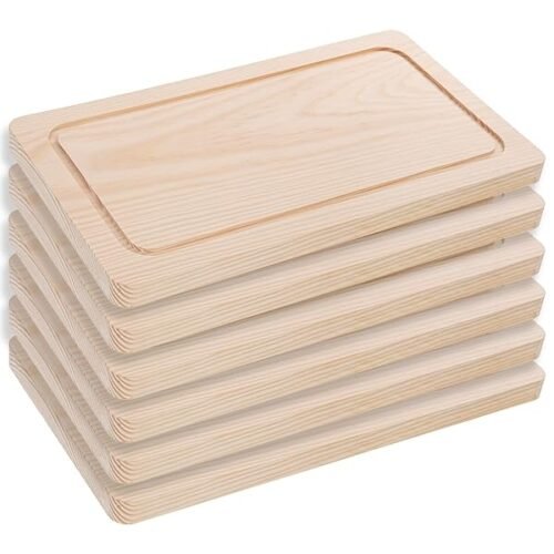 Pack 6 Tablas De Madera Cocina 2 Tamanos A Elegir 40x21cm Y 50x22cm 2cm De Grosor Para Servir Carnes Pescados Verd B0cnbhpn8k