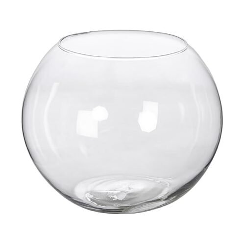 Pecera De Cristal Redonda 20 23 25 26 O 35 Cm Peceras Redondas Transparentes Para Flores Peces Mascotas Decoraci B0d8w7vrbn