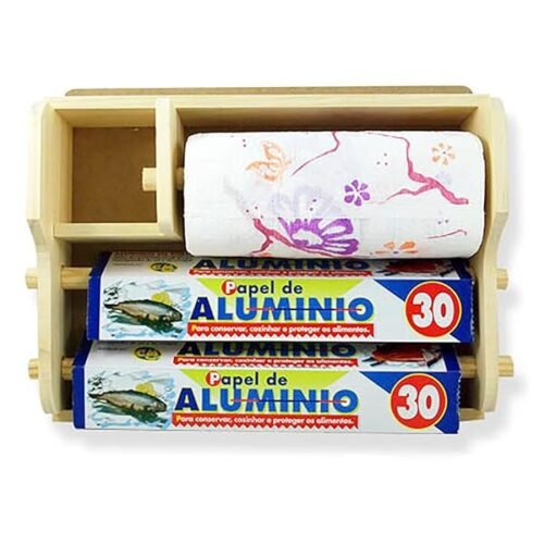 Porta Rollos De Cocina De Madera Natural Tamano 357x295x93 Cm Soporte Para Cocina Ideal Para Rollo De Papel Pap B0cwpnmfyr