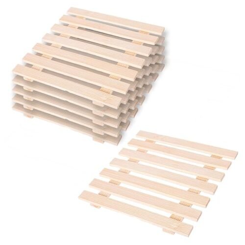 Salvamantel De Bambu Cuadrado Pack De 6 O 12 Unidades Tamano 18x18x08 Cm Diseno Elegante Y Moderno Ideal Para D B0cvnns435