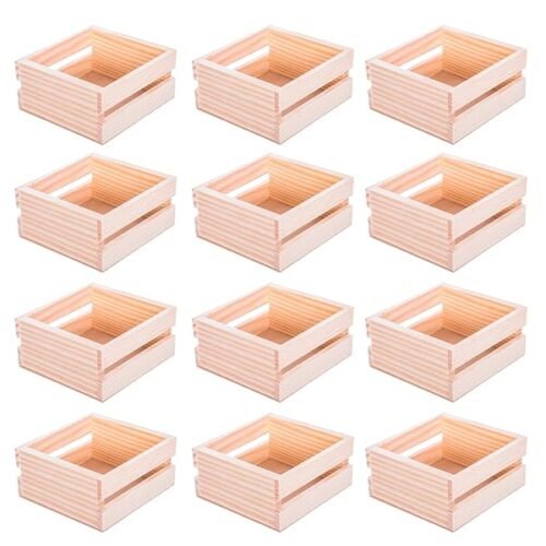 Servilletero De Madera Cuadrado Con Listones Tamano 115x125x6 Cm Pack De 12 Unidades Ideal Para Mesas De Bar Res B0cvykxzps