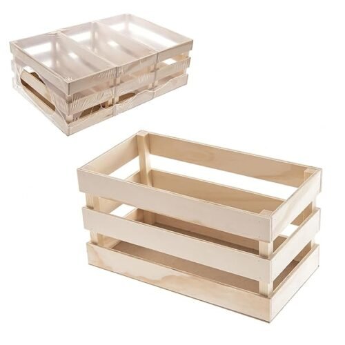 Two Tigers Caja De Madera Natural Rectangular Caja De Listones De Madera Set Cajas De Almacenamiento Para Guardar Obje B0dk9f4ptl